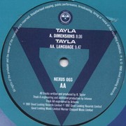 Tayla - Dimensions / Language (Nexus Records NEXUS003, 1997) :   