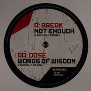 various artists - Not Enough / Words Of Wisdom (Revolution Recordings REVREC013, 2007) :   