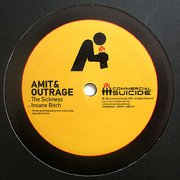 Amit & Outrage - The Sickness / Insane Bitch (Commercial Suicide SUICIDE048, 2009) :   