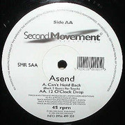 Asend - Can't Hold Back (Remix) / 12 O'Clock Drop (Second Movement SMR5, 1995) :   