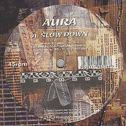 Aura - Slow Down / Escape (Frontline Records FRONT032, 1998)