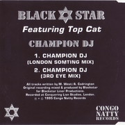 Blackstar - Champion DJ (Remixes) (Congo Natty LIONR1, 1995) :   