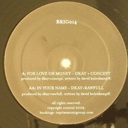 various artists - For Love Or Money / In Your Name (Brigand Music BRIG014, 2010) :   