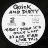 Toy Boy - Quick And Dirty Volume One (Sozialistischer Plattenbau SPB12.013, 2008, vinyl 12'')