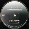 Subject 13 - Spirit Breakdown / Can't Wait Tonight (Basement Records BRSS53, 1996, vinyl 12'')